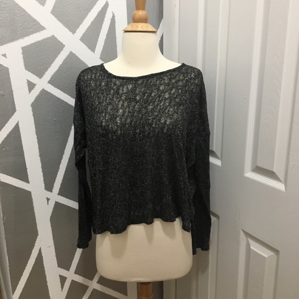 Black Sheer Top